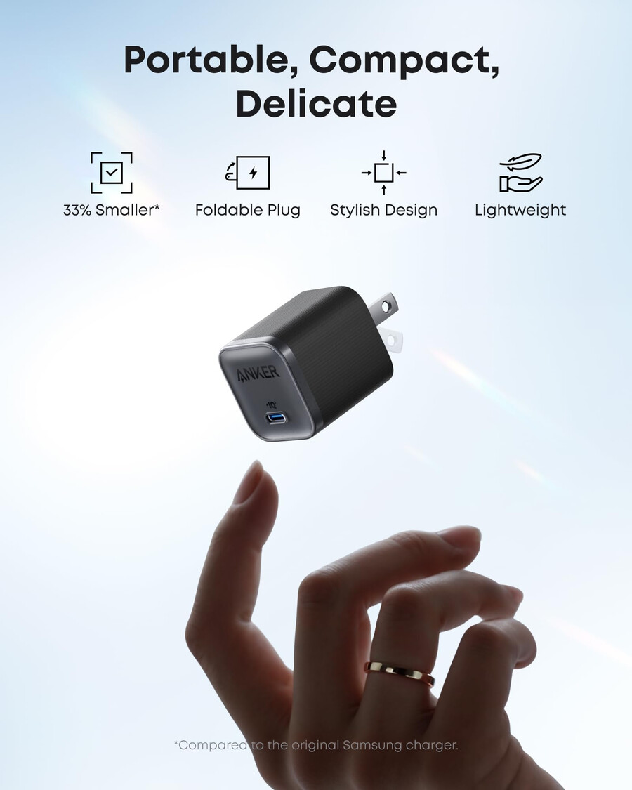 anker nano reisadapter 5-in-1 20w 1 stuk en anker nano oplader 45w met usb-c naar usb-c kabel