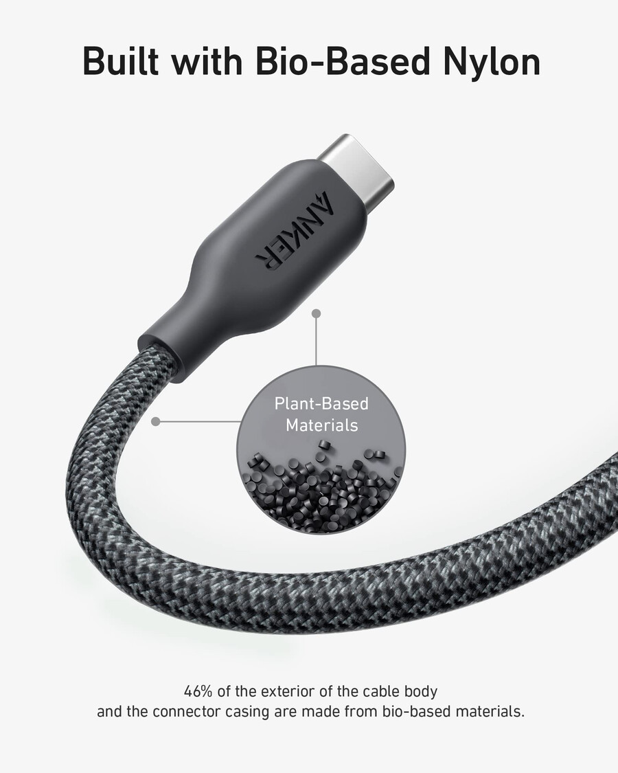 anker 543 usb-c naar usb-c kabel 240w 3 meter