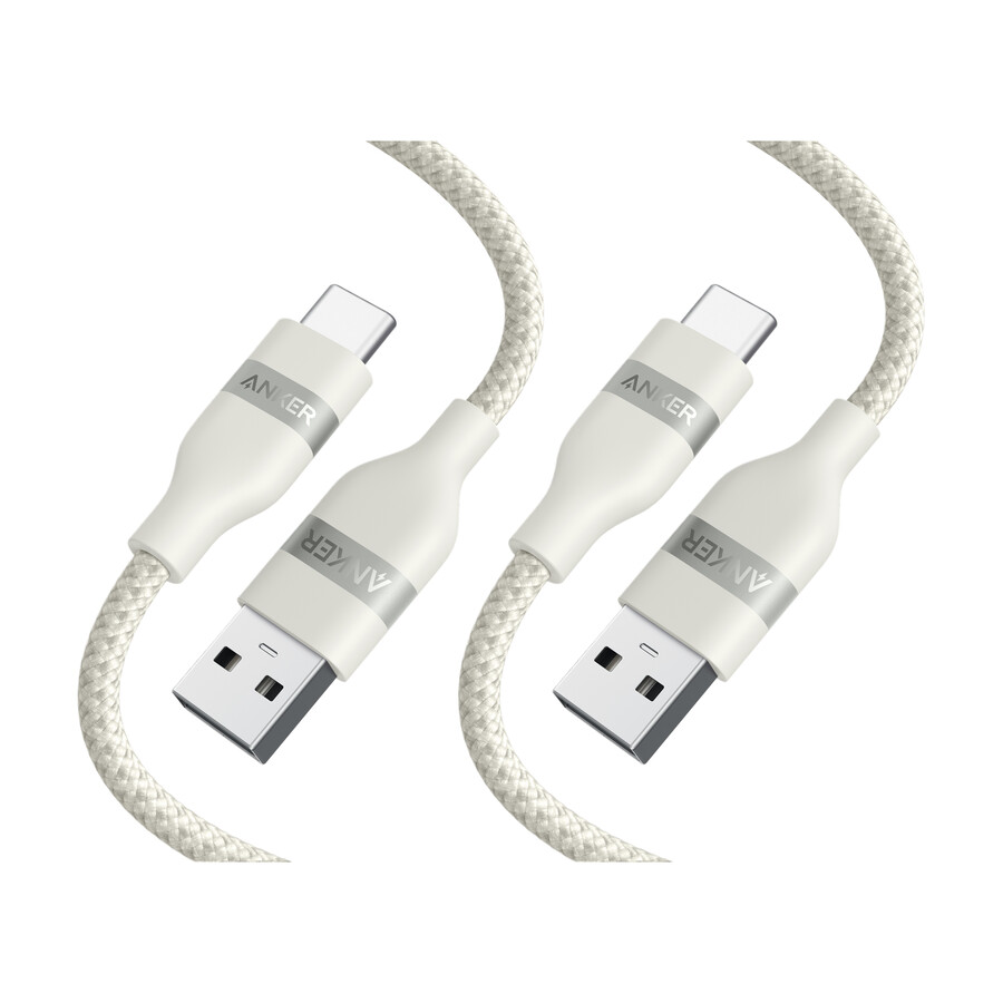 anker usb-a naar usb-c kabel 90 cm gevlochten van gerecycled materiaal 2 stuks