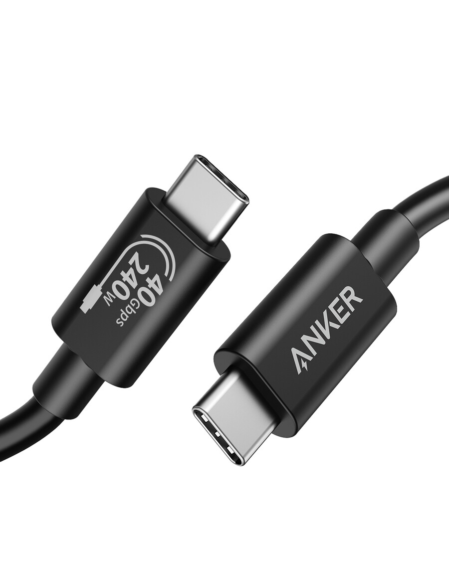 anker 515 usb-c naar usb-c kabel compatibel met thunderbolt 4 2 stuks