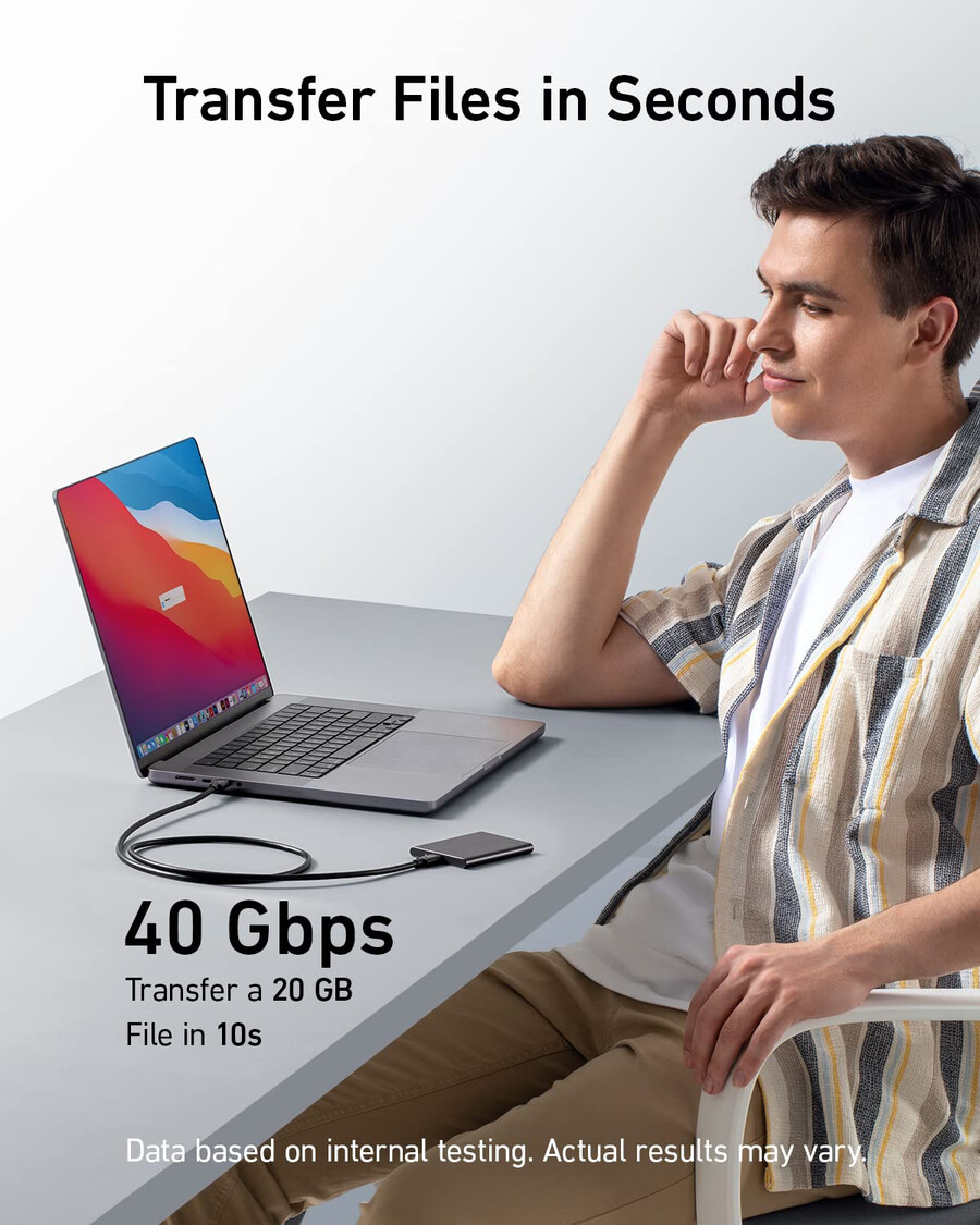anker 515 usb-c naar usb-c kabel compatibel met thunderbolt 4 2 stuks