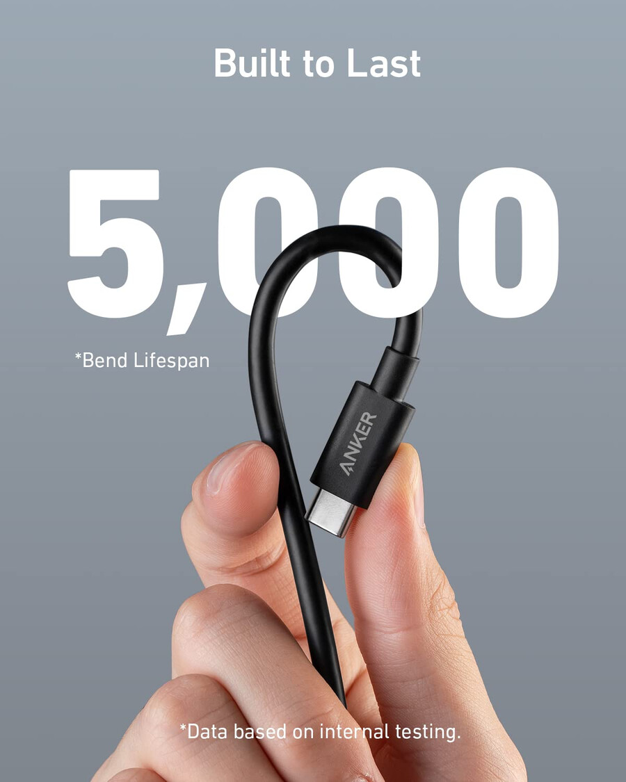 anker 515 usb-c naar usb-c kabel compatibel met thunderbolt 4 2 stuks