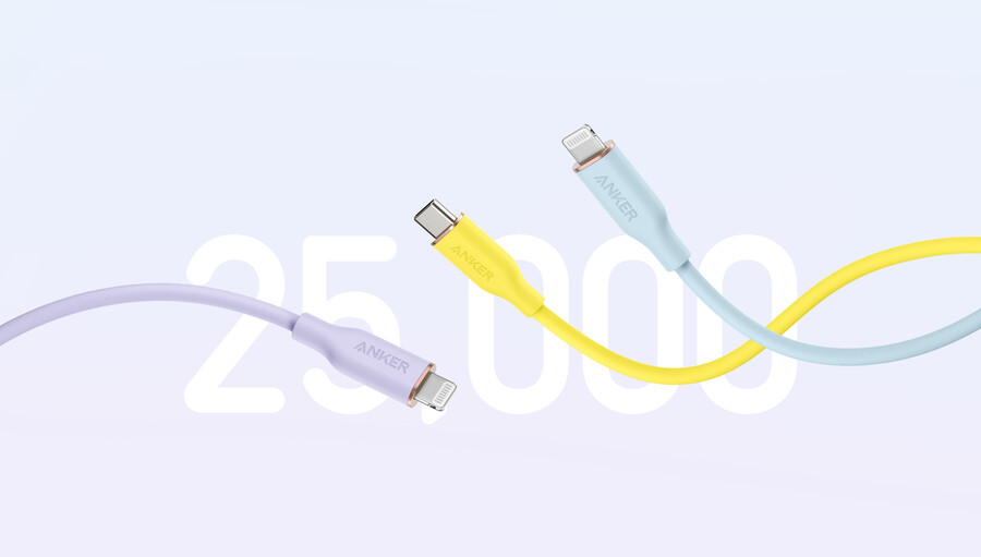 anker 643 usb-c naar usb-c kabel flow siliconen