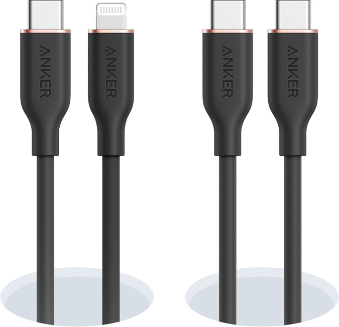 anker 643 usb-c naar usb-c kabel flow siliconen
