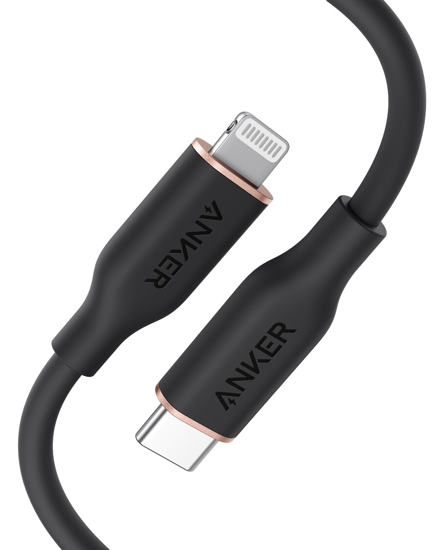 anker 641 usb-c naar lightning-kabel flow 90 cm siliconen