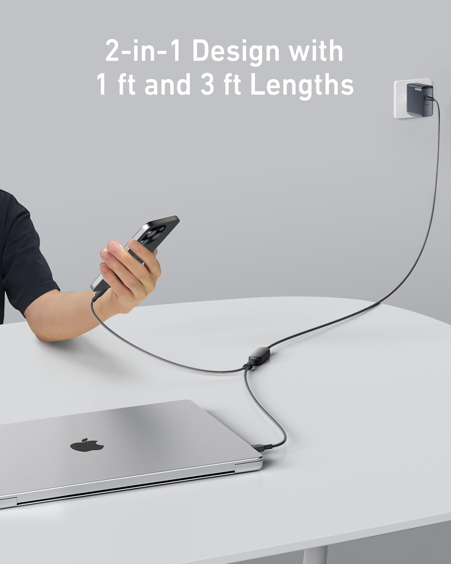 anker 335 draadloze oplader 3-in-1 station
