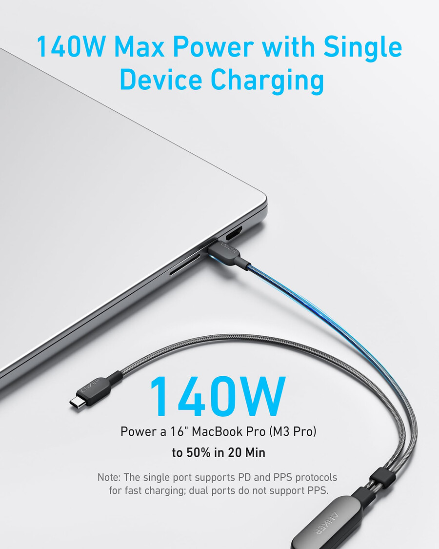 anker 335 draadloze oplader 3-in-1 station