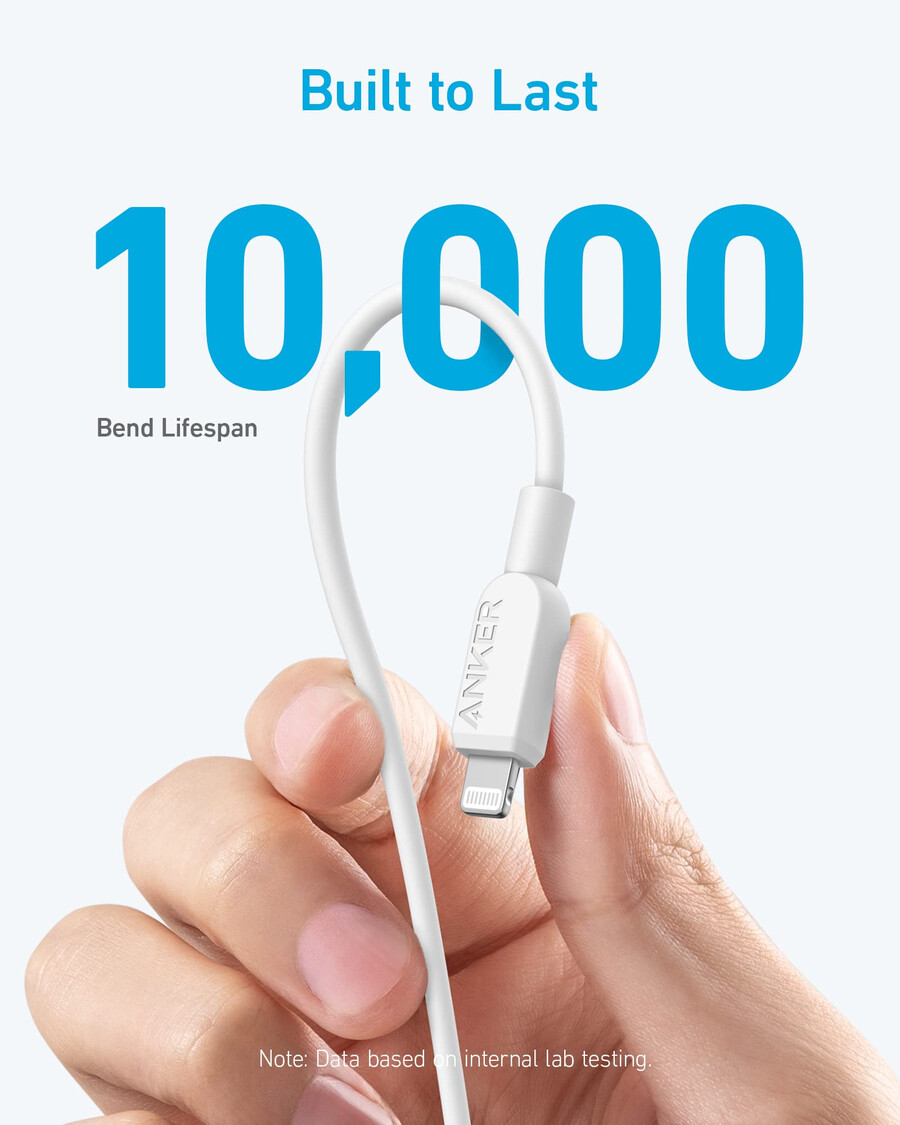 anker 310 usb-c naar lightning-kabel 18 meter 2 stuks