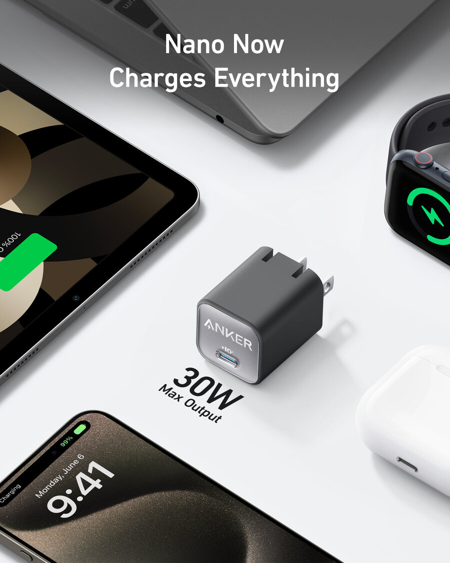 anker nano-oplader 30w