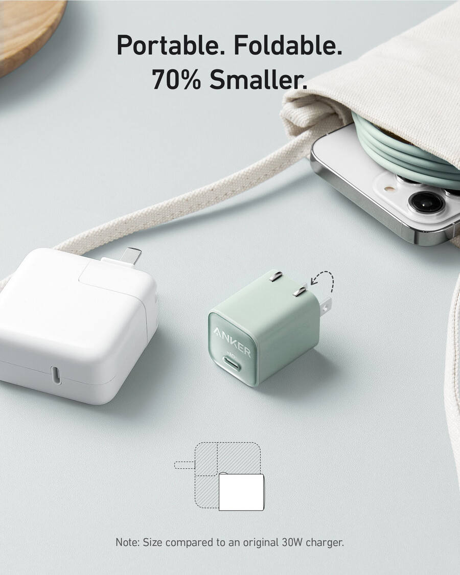 anker nano-oplader 30w