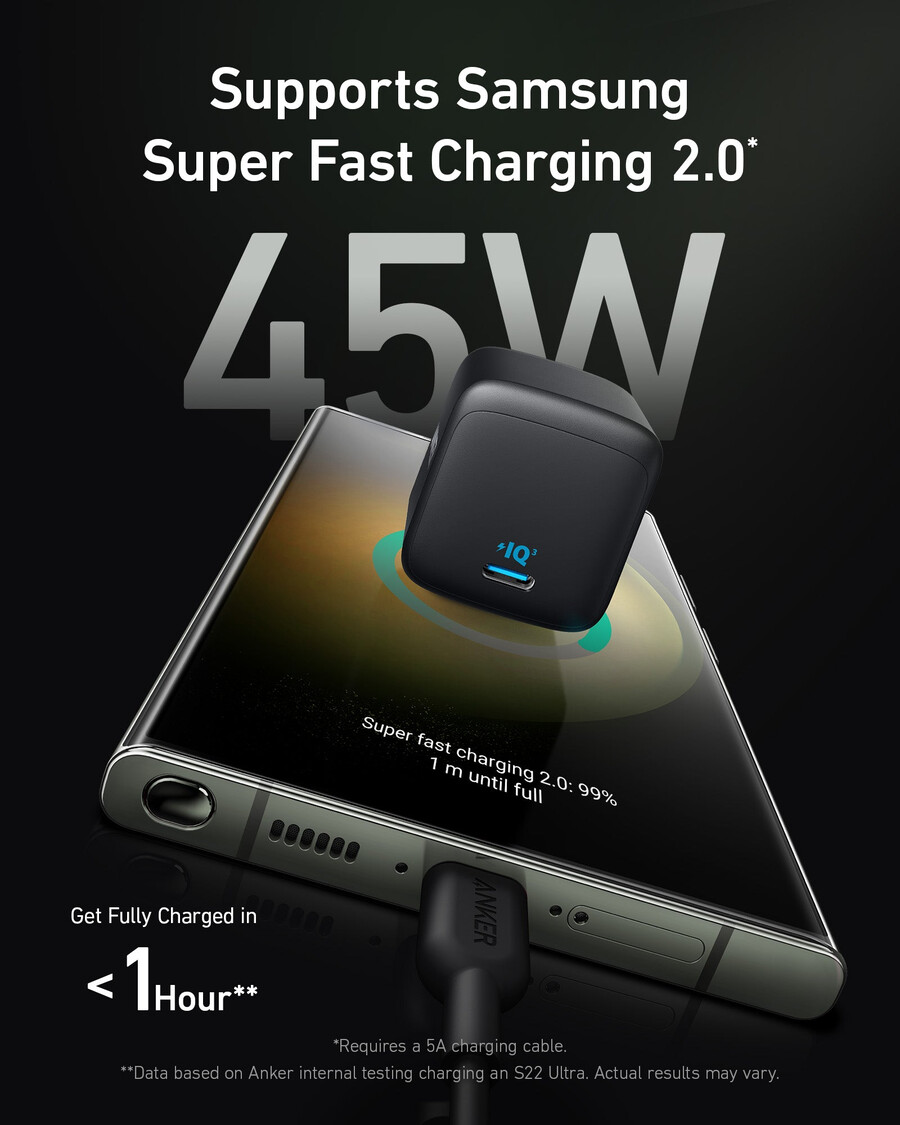 anker 313 oplader ace 45w