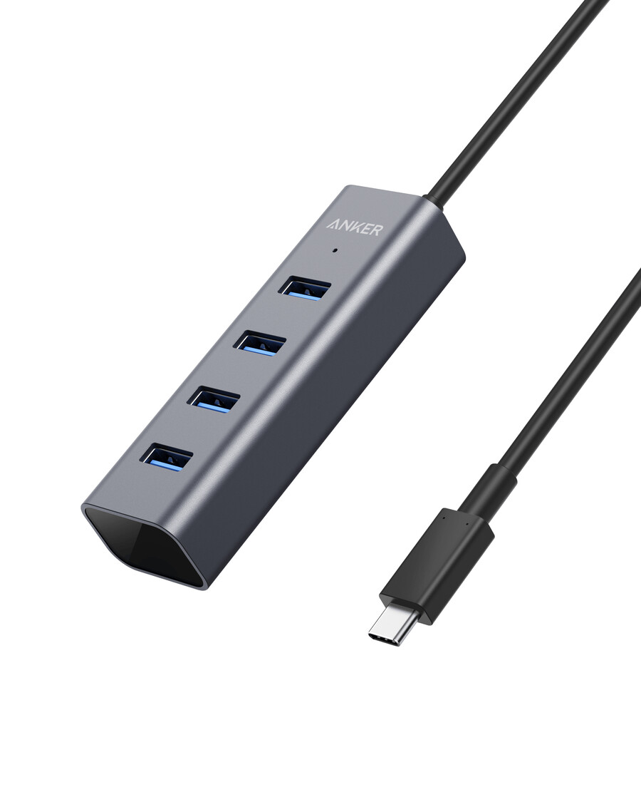 usb-c naar 4-poorts usb 3.0-hub
