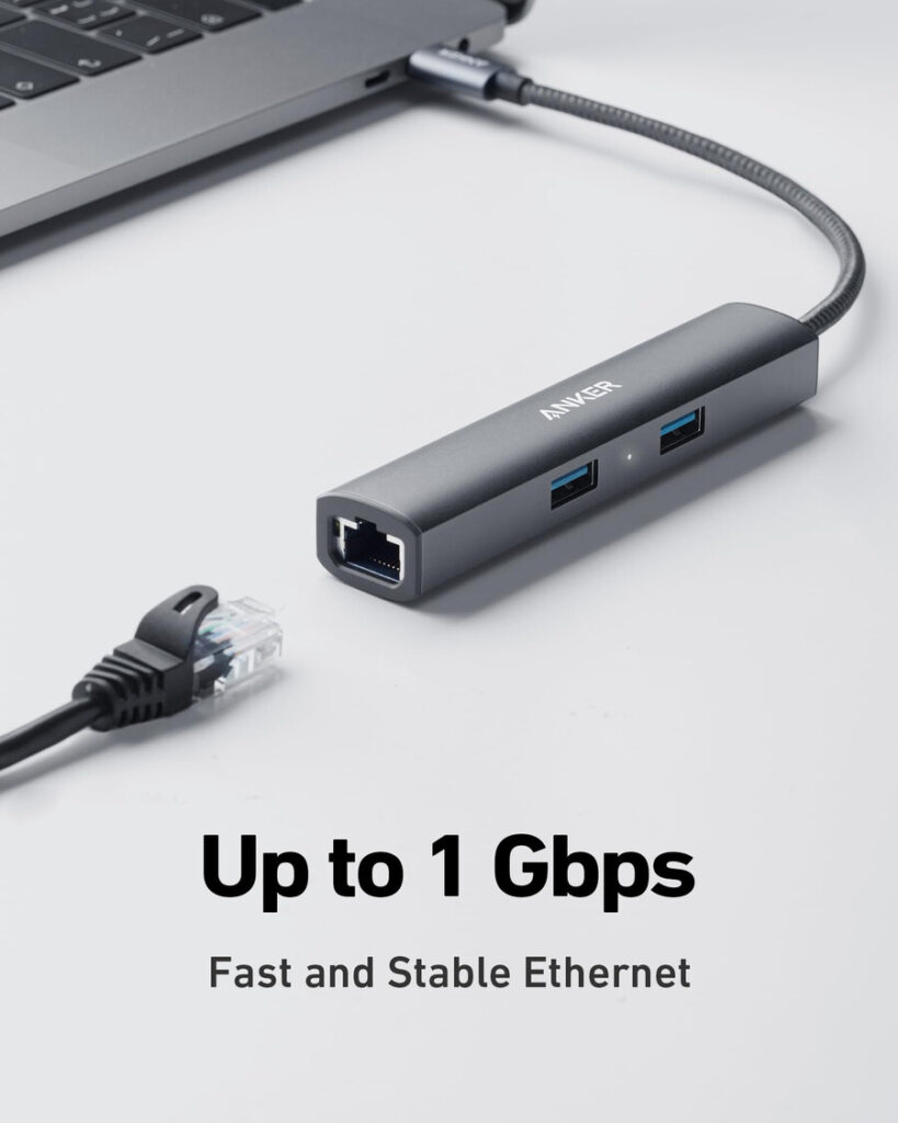 Anker 533 USB-C hub (5-in-1, slank) | Anker Nederland