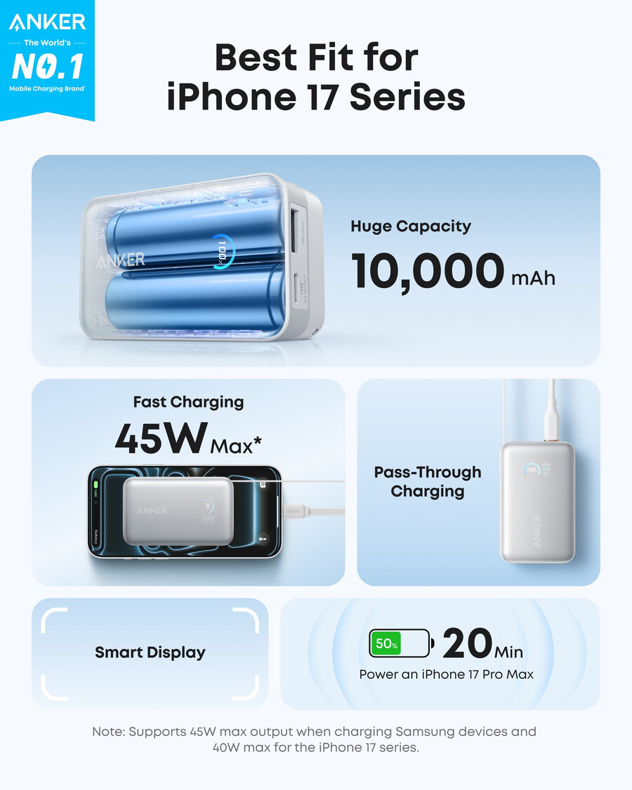 anker nano usb-c snellader 45w