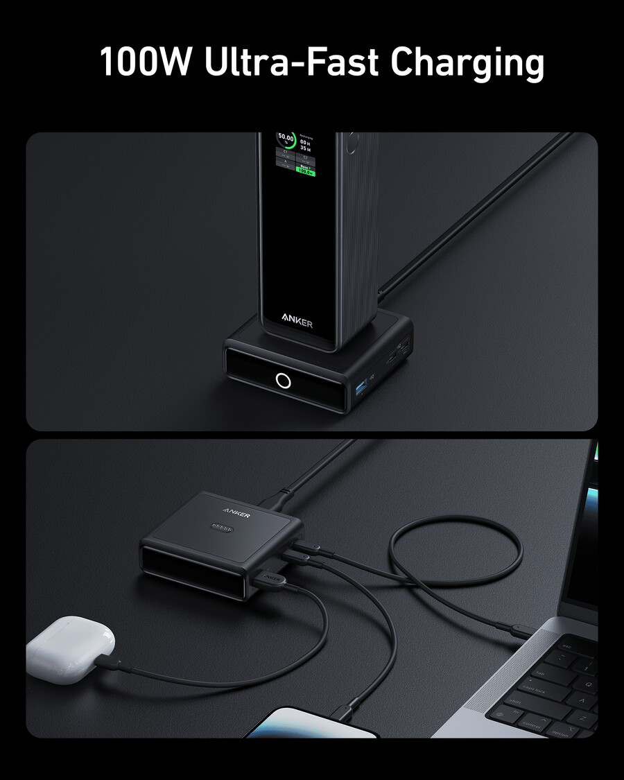 anker 100w oplaadstation voor anker prime power bank